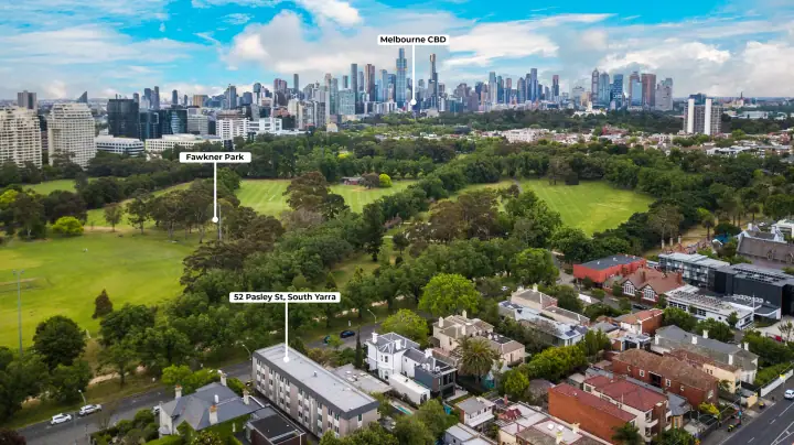Drone photo, South Yarra