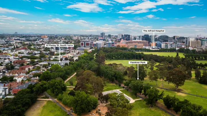 Drone photo, South Yarra