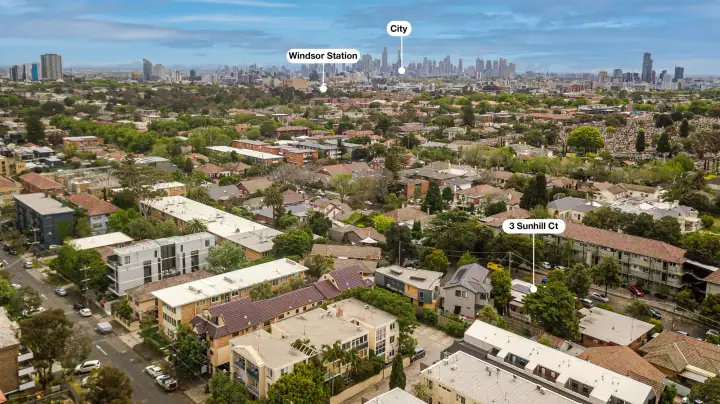 Drone photo, St Kilda East