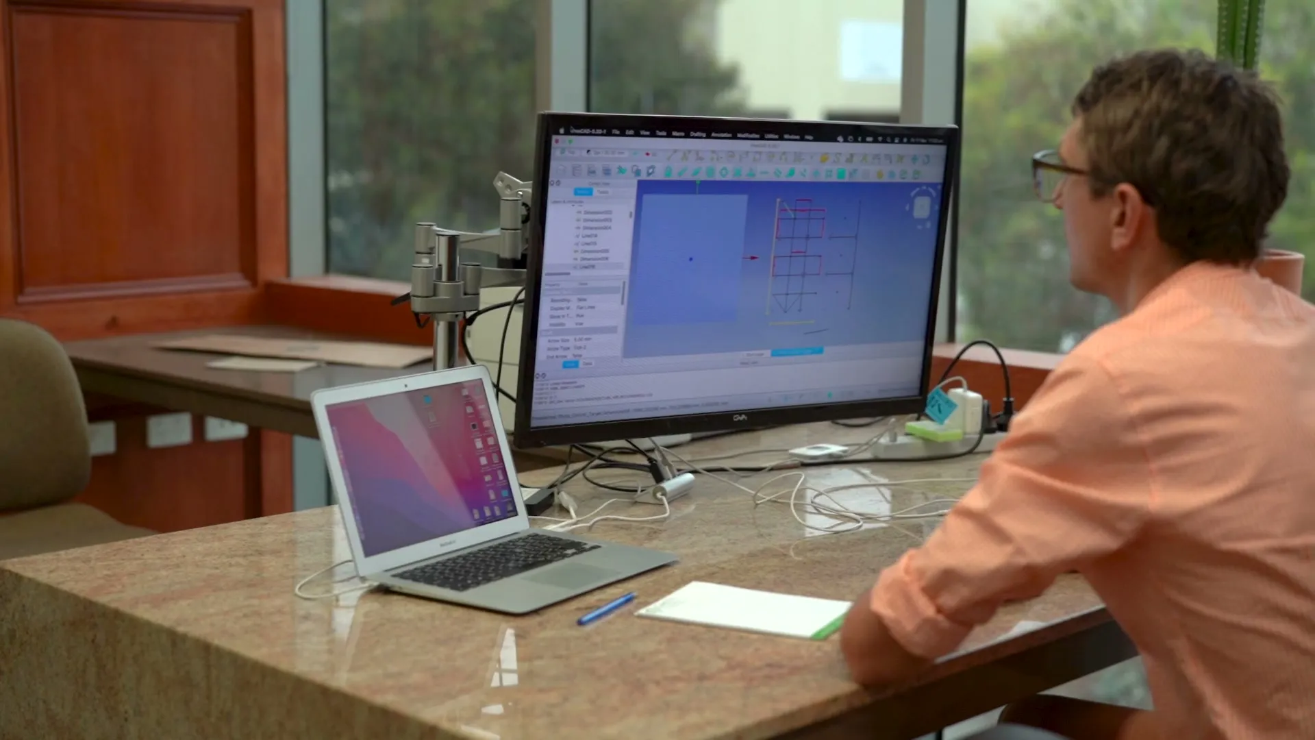 Designing packaging at the computer