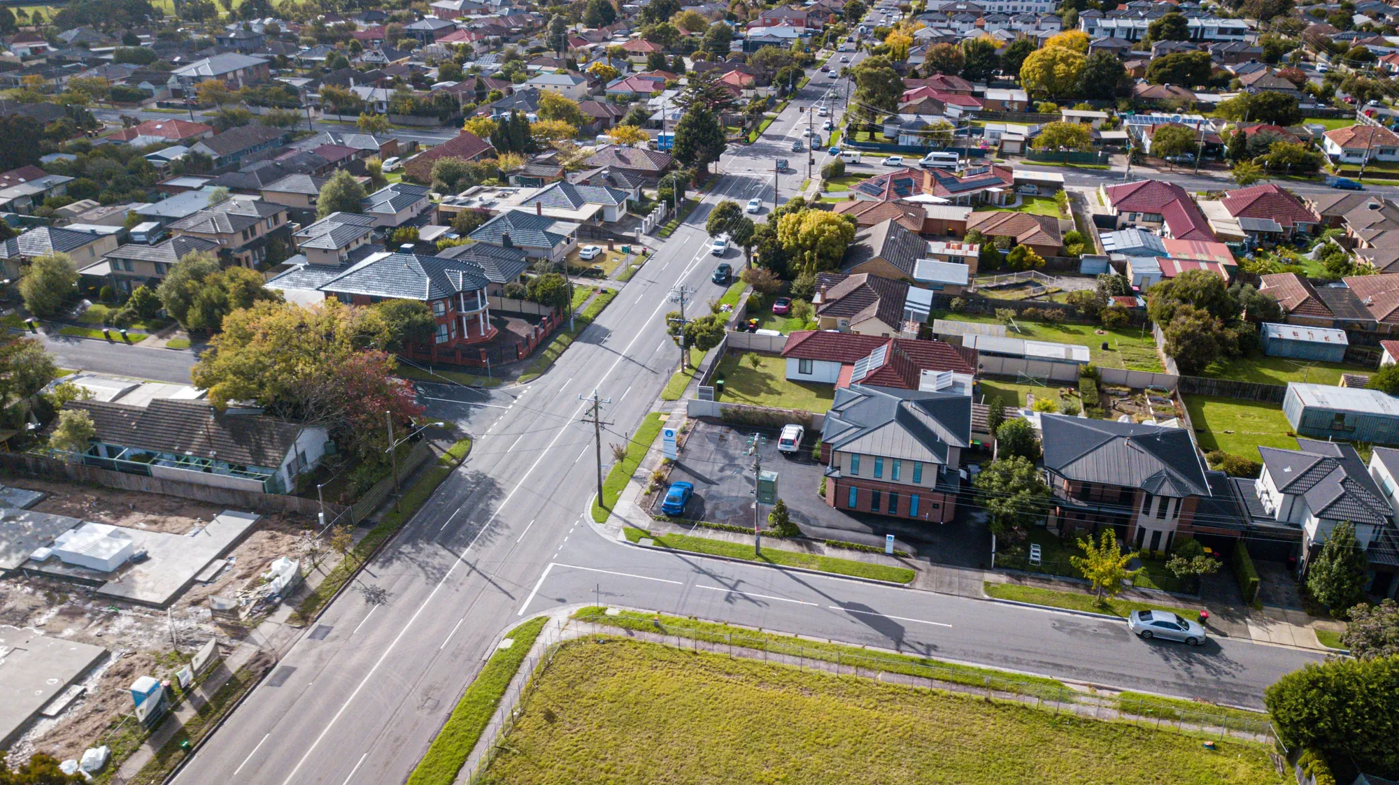 Drone view of the clinic's neighbourhood